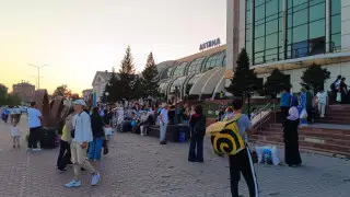 Астана вокзалынан жолаушылар мен қызметкерлер эвакуацияланды