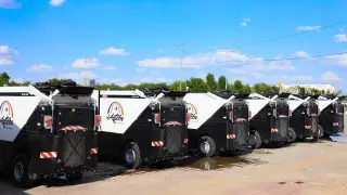 Ақтөбеге көшелер мен саябақтарды тазалауға арналған 35 жаңа техника жеткізілді