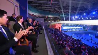 Тоқаев бокстан Әлем кубогының финалын жанкүйерлермен бірге тамашалады