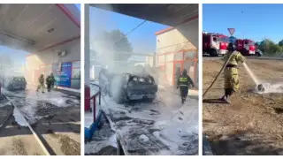 Ақтөбедегі автогаз құю станциясында көлік өртеніп, бір адам зардап шекті