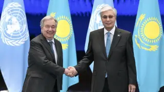 Мемлекет басшысы БҰҰ бас хатшысы Антониу Гутерришпен келіссөз жүргізді