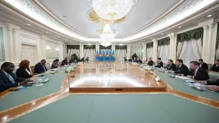 Қазақстан мен Конго президенттері кеңейтілген құрамда келіссөз жүргізді