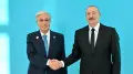 Әзербайжан президенті конгресс-орталықта Тоқаевты қарсы алды
