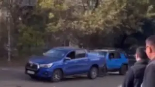 Оралда жол талғамайтын көліктегі екі жүргізуші жанжал шығарды