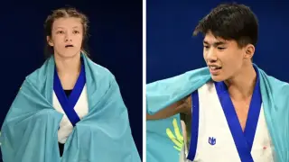 Амелина Бакиева мен Санжар Қартай 2025 жылғы жасөспірімдер арасындағы Азия ойындарында алтын жеңіп алды
