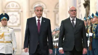 Ақордада Тоқаев Эстония президентін қарсы алды