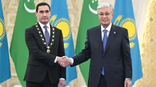 Тоқаев Түрікменстан президентін “Алтын Қыран“ орденімен марапаттады