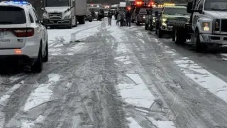 45 көлік жаппай жол апатына ұшырады: зардап шеккендер жоқ