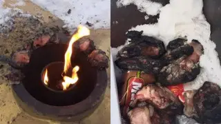 Риддердегі Мәңгілік алауда ет пісірген ер адам ұсталды