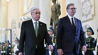 Тоқаев Ақордада Сербия президентін қарсы алды