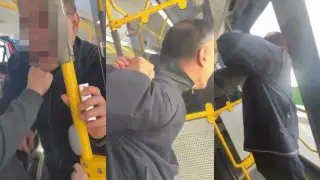 Алматыда жолаушылар автобуста қызға тиіспек болған ер адамды ұстады