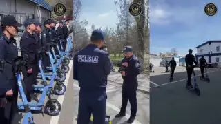 Алматыда полицейлер электрсамокаттарға ауысты