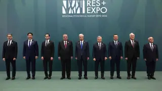 Тоқаев Астанадағы ЕХРО орталығында президенттерді қарсы алды