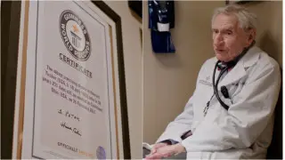 103 жастағы дәрігер Гиннестің ерекше рекордын орнатты