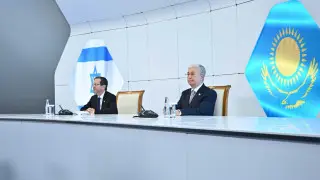 Қазақстан мен Израиль президенттері Alem.ai орталығына барды