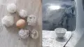 Қазақстанның батысында жұмыртқадай бұршақ үйлер мен көліктерді зақымдады