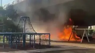 Елордадағы саябаққа өрт қою оқиғасы: полиция күдікті жасөспірімдерді тапты