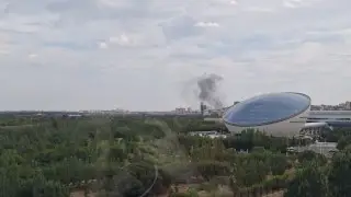 Астанадағы аудандардың бірінде өрт байқалды