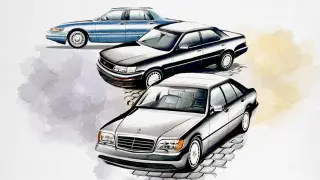 Тест-драйв культовых машин 90-х: Mercedes S280 - Lexus LS 400 - Merqury Grand Marquis
