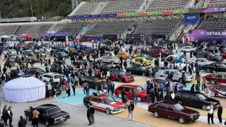 Спорткары, раритет и заниженный Matiz: в Алматы съехались самые необычные авто страны